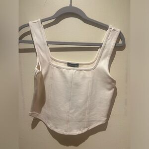 NWT Corset Crop Tank Top